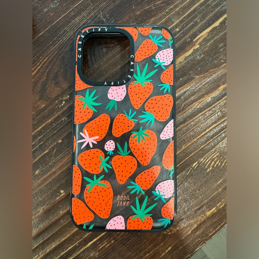 BODIL JANE X CASETIFY IPHONE 13 PRO STRAWBERRY CASE